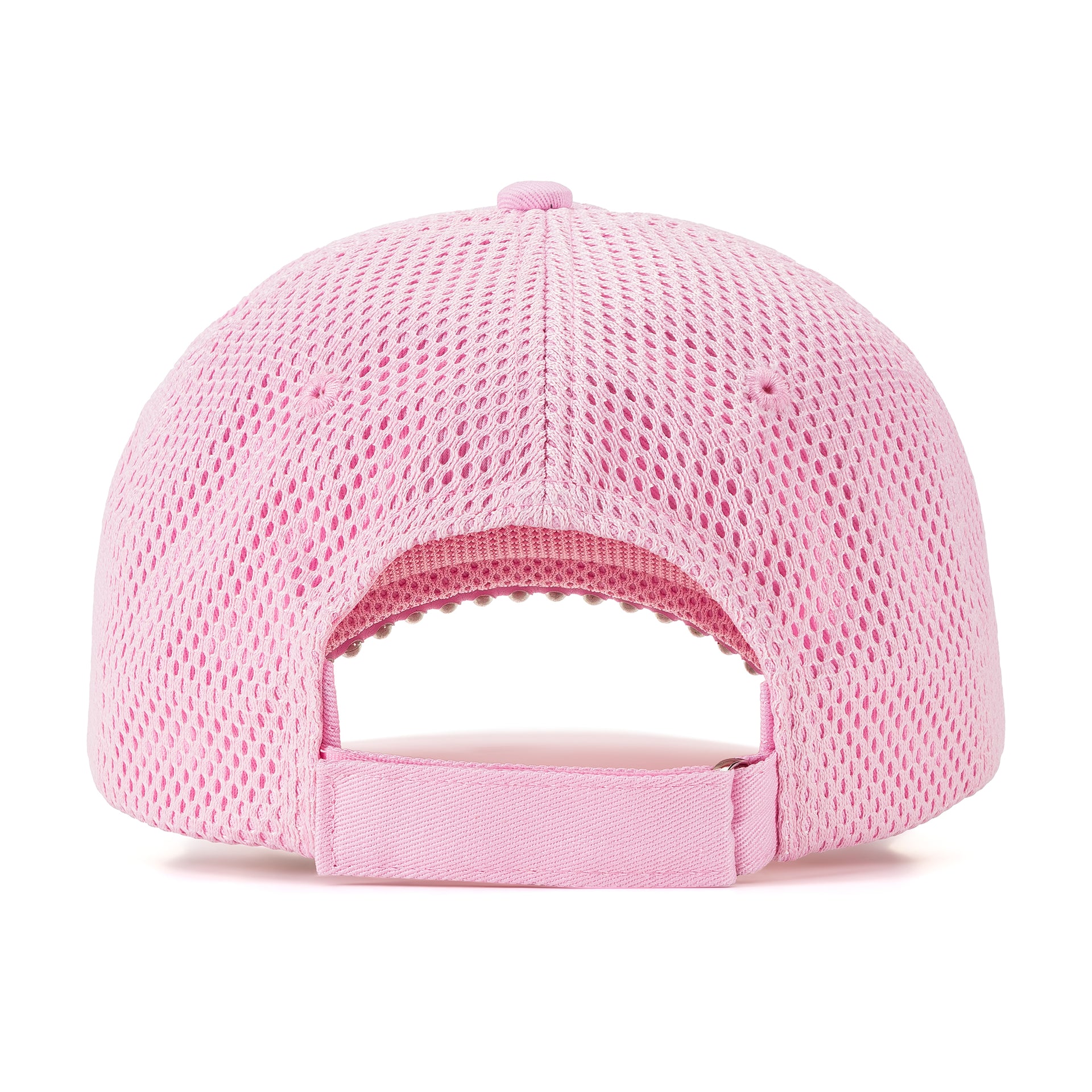 Peace Heart Mesh Denim Cap - Pink and Orange