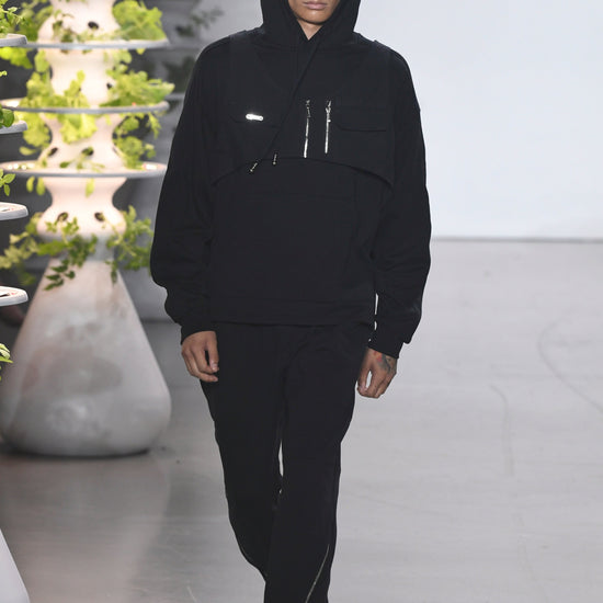 Chest Harness Hoodie - Black