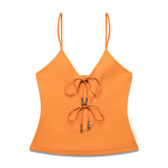 Bow Knots Tank Top - Orange