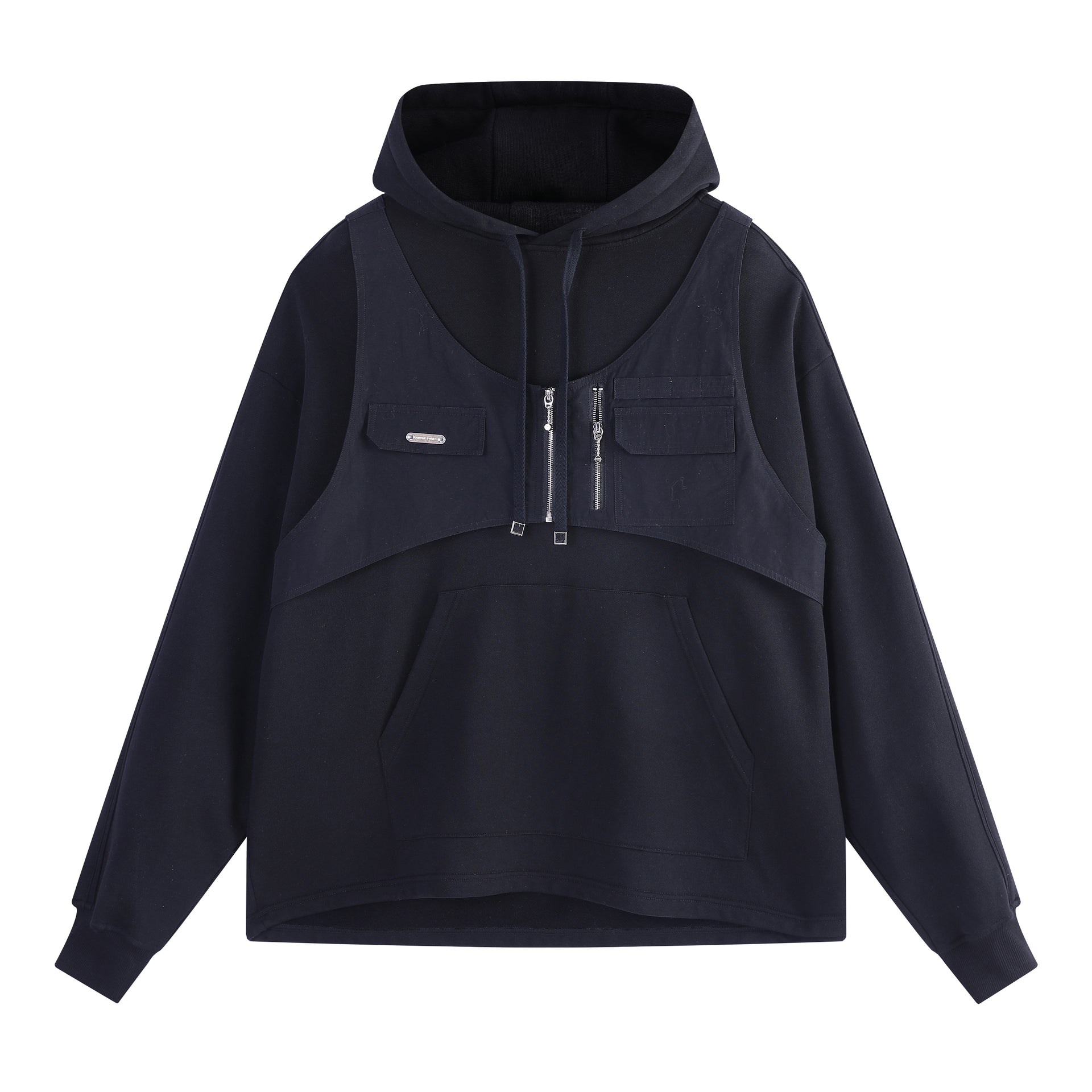 Chest Harness Hoodie - Black